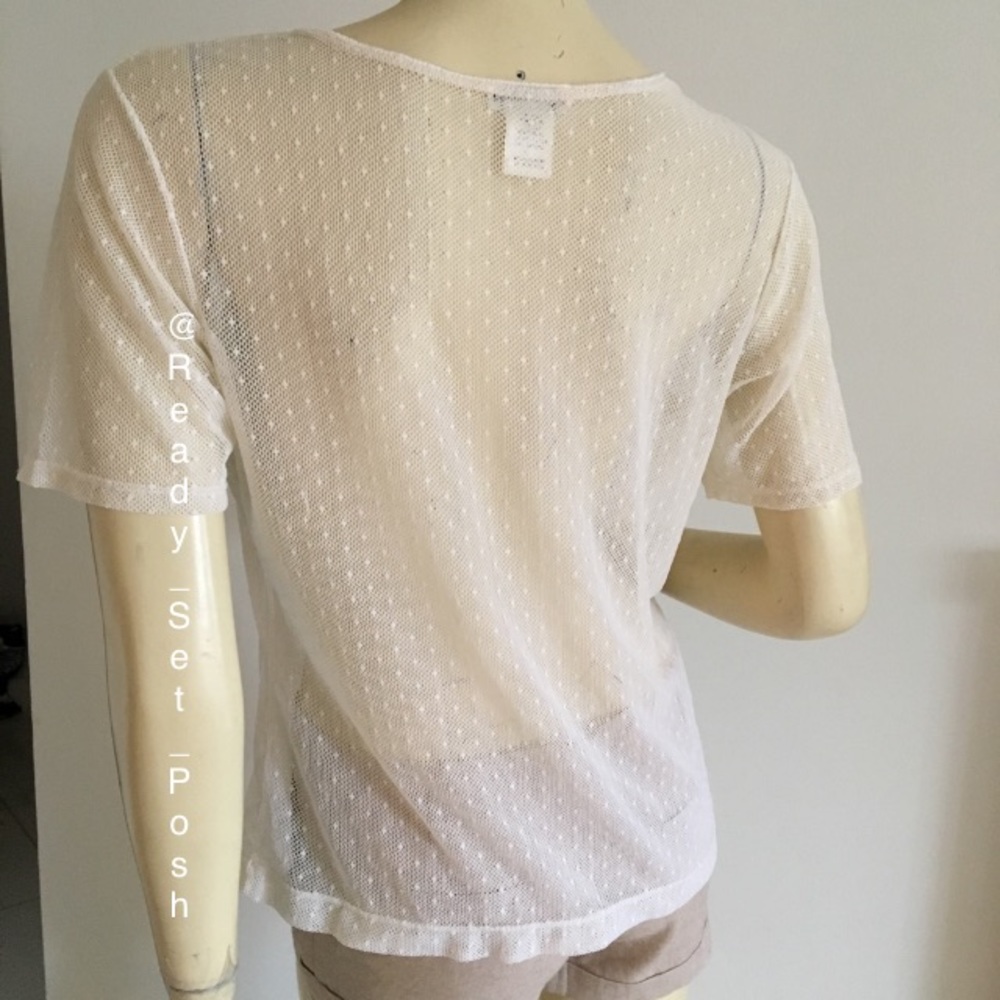 ✨*read info*Vintage 80s Christian Dior mesh tee L - Picture 4 of 8